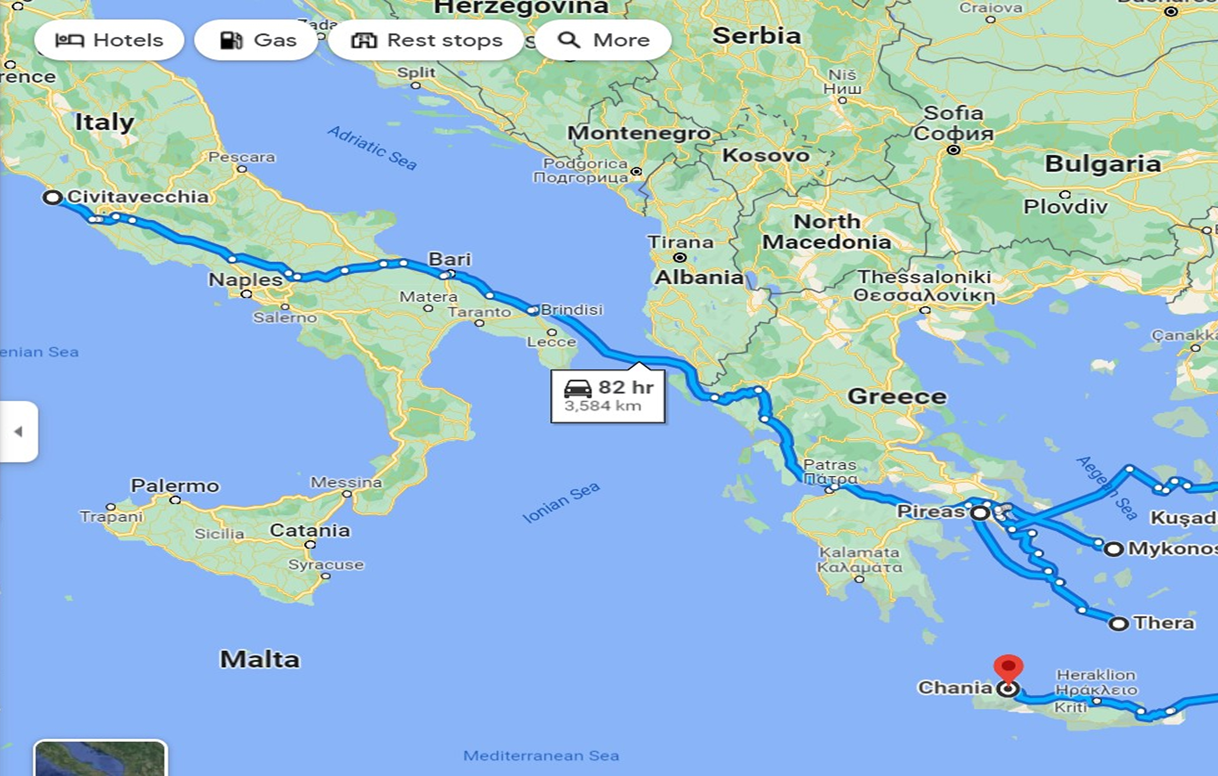 Europe itinerary
