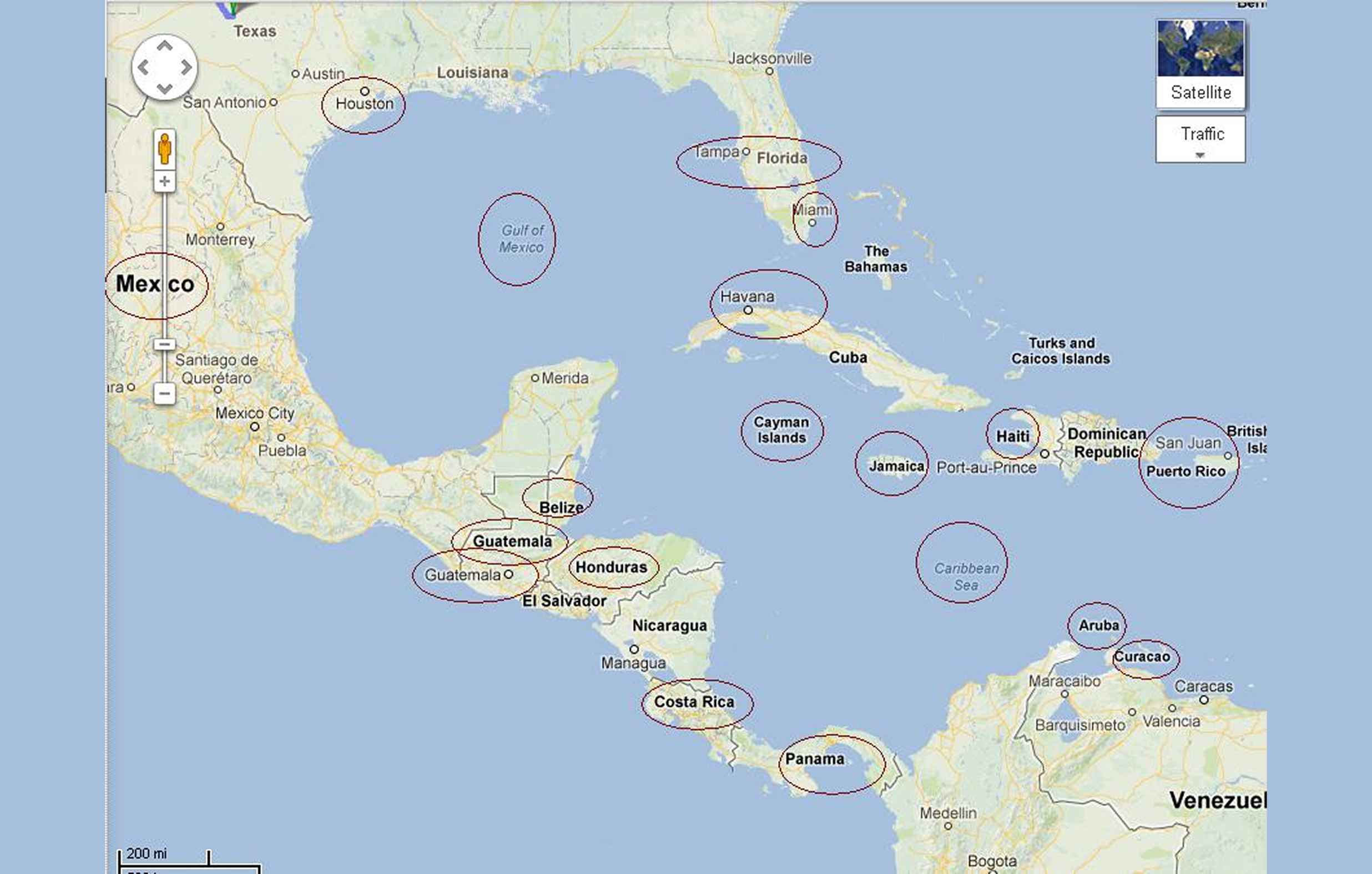 Texas itinerary from Mariner
