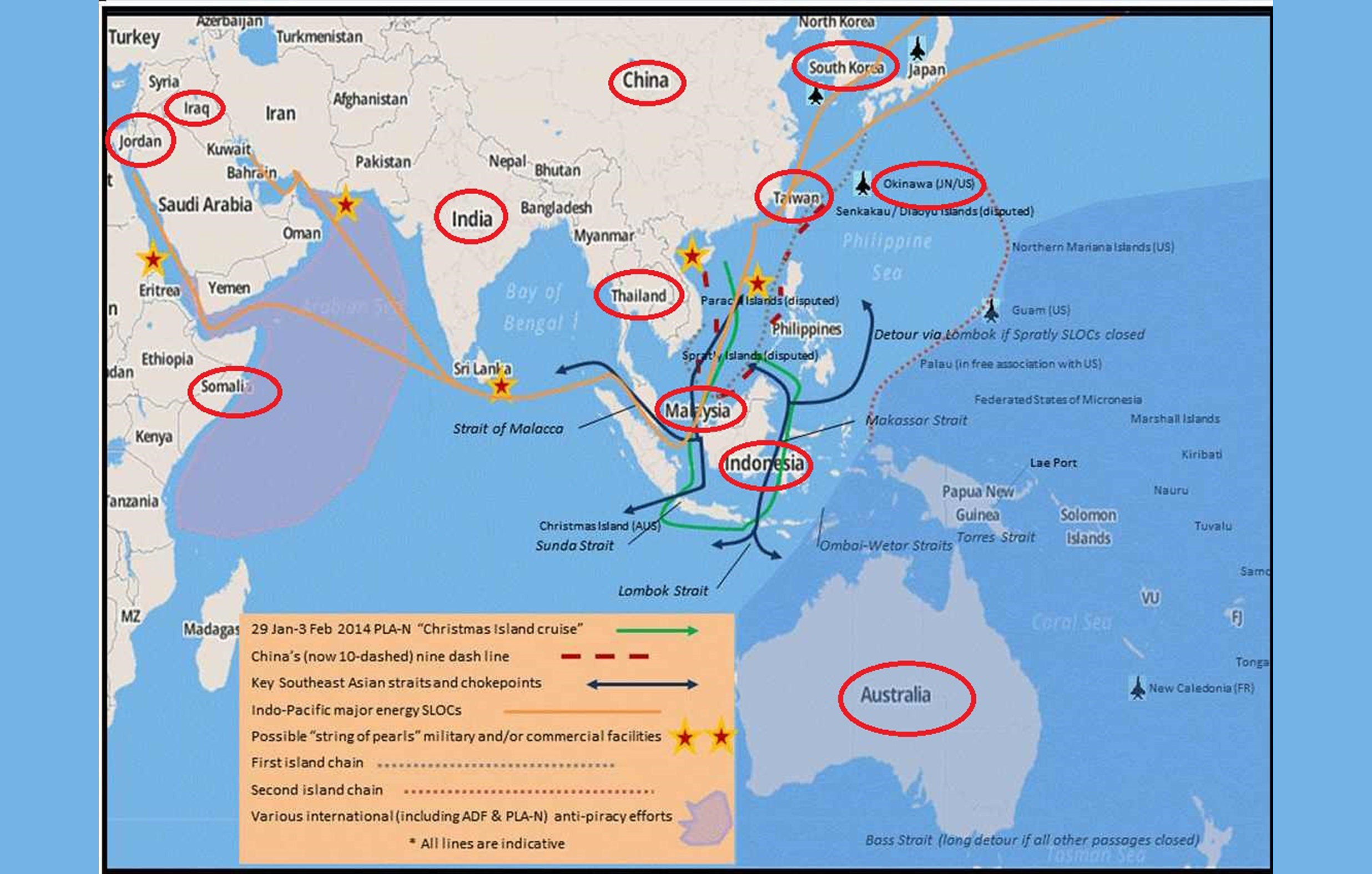 UK to Asia Crossing